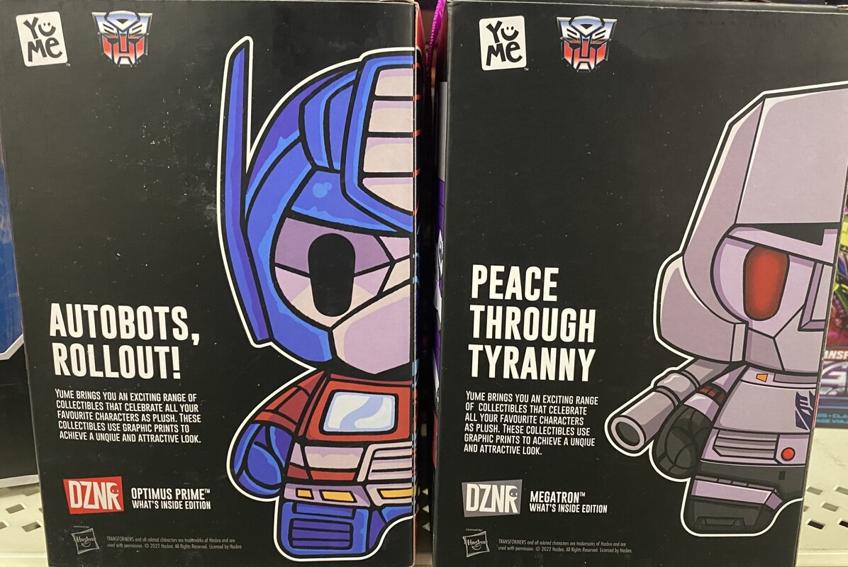 YuMe DZNR Transformers What's Inside Plushes Found at Retail